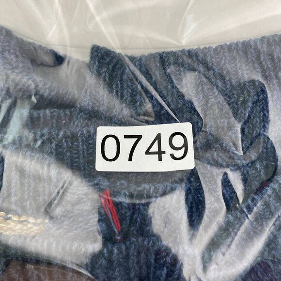 Heirloom Collectibles Vintage Patchwork Cardigan Sweater Large Blue Hearts - Picture 8 of 8